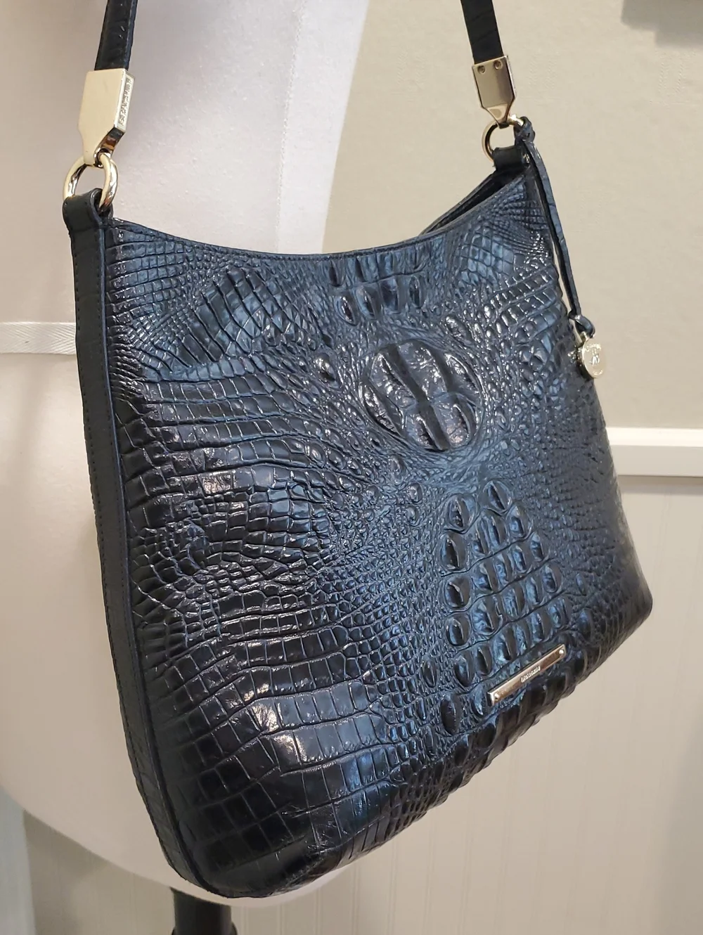 Brahmin Melbourne Croc Shoulder Bag